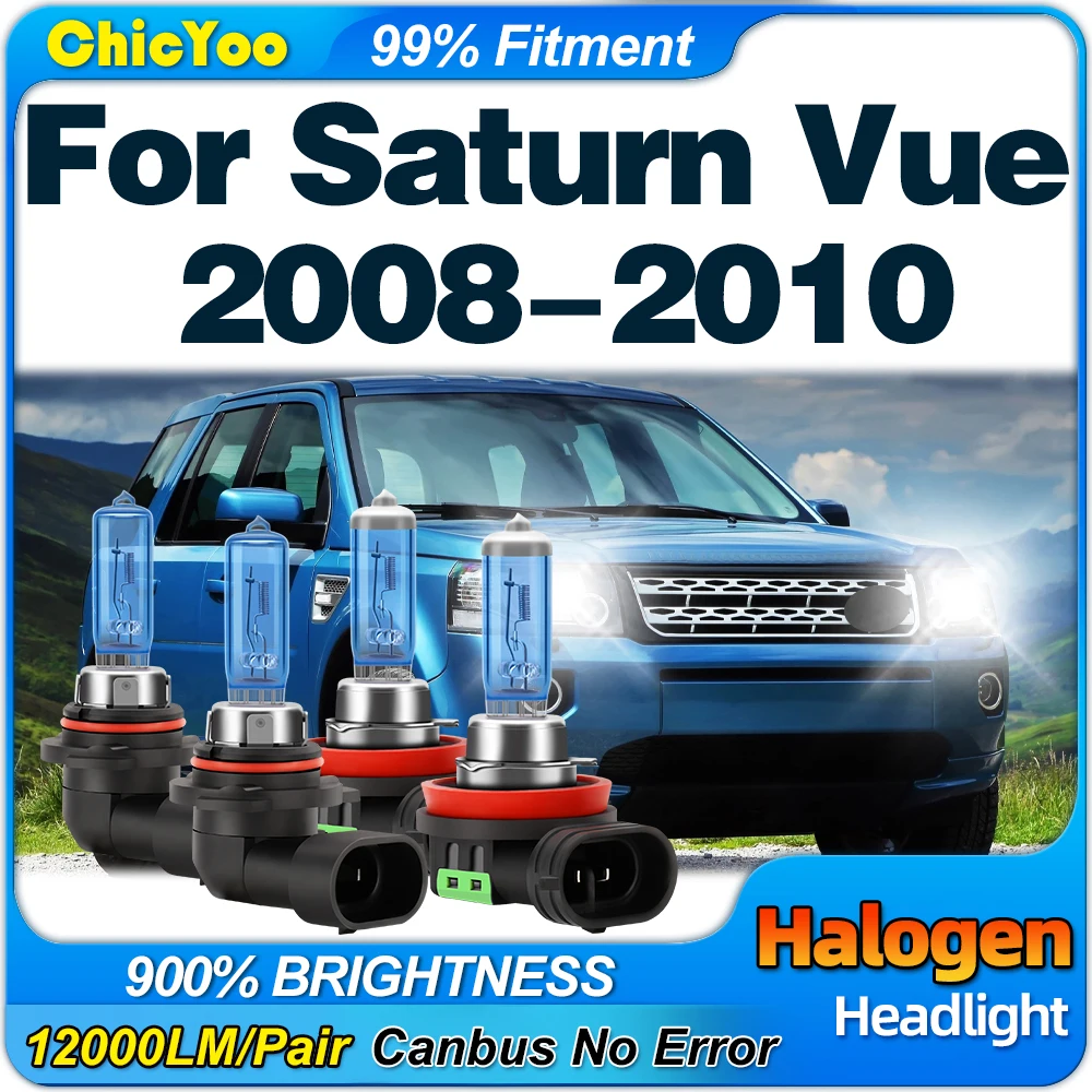 

200W Halogen Headlight 24000LM Car Lights Bulbs 12V 6000K White Canbus No Error Auto Lamps For Saturn Vue 2008 2009 2010