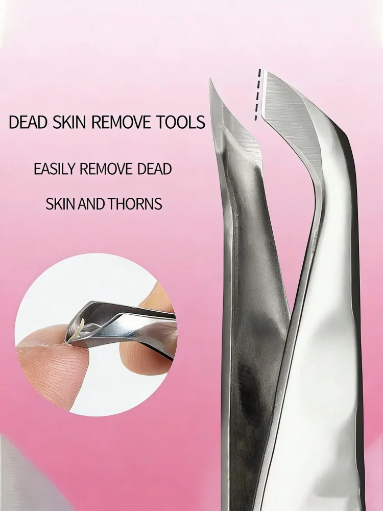 Mini Hangnail Squeeze And Snip Toenail Ingrown Dead Skin Remover Nail Art Cuticle Nipper Clipper Edge Cutter Manicure Plier Tool