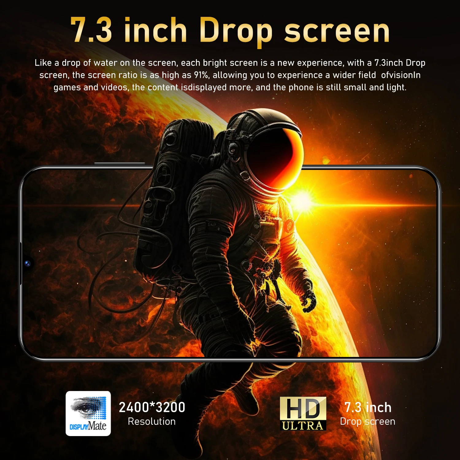 2025 NEW Mobile Phone X5 Pro 7.3 HD Screen SmartPhone 16G+1T 5G Dual Sim Celulares Android Unlocked 108MP 6800mAh Cell Phone