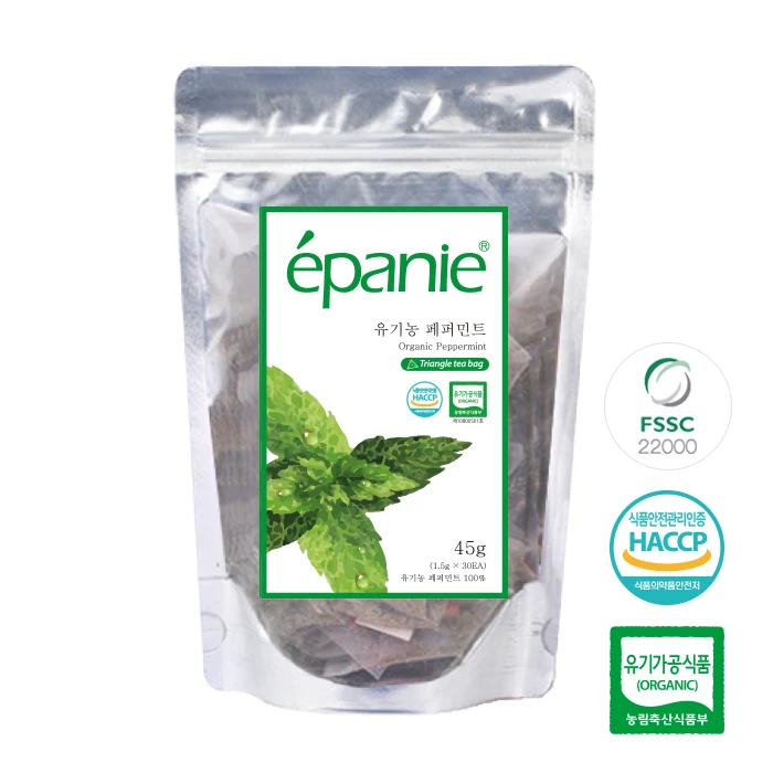 Esuci Organic Herb Tea Peppermint Tea 30 Tea Bag 1.5g Triangular Tea Bag