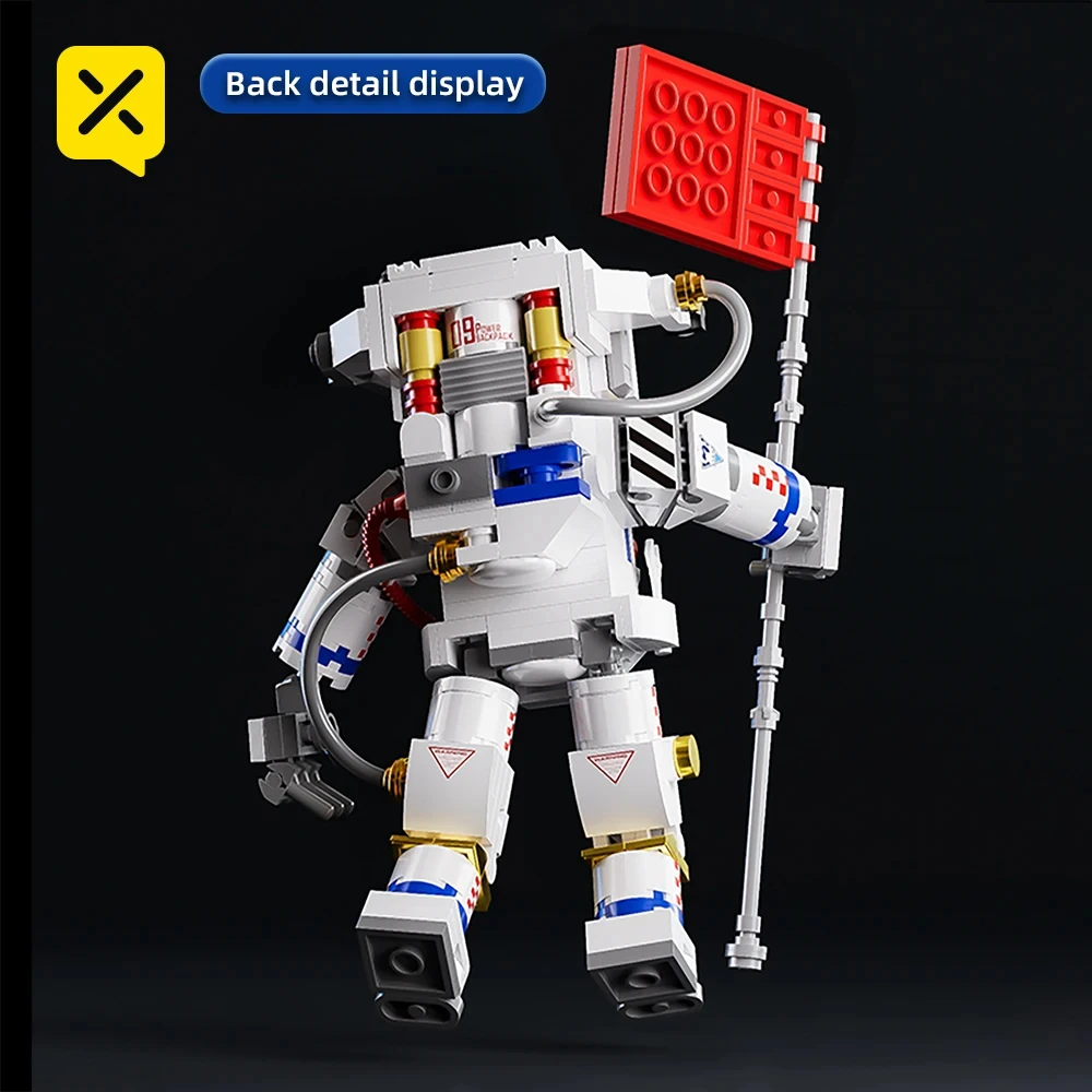 ToylinX – ensemble de blocs de construction d'astronaute spatial 271 pièces, modèle d'astronaute Flexible, jouets d'astronaute comme cadeau d'halloween pour enfants