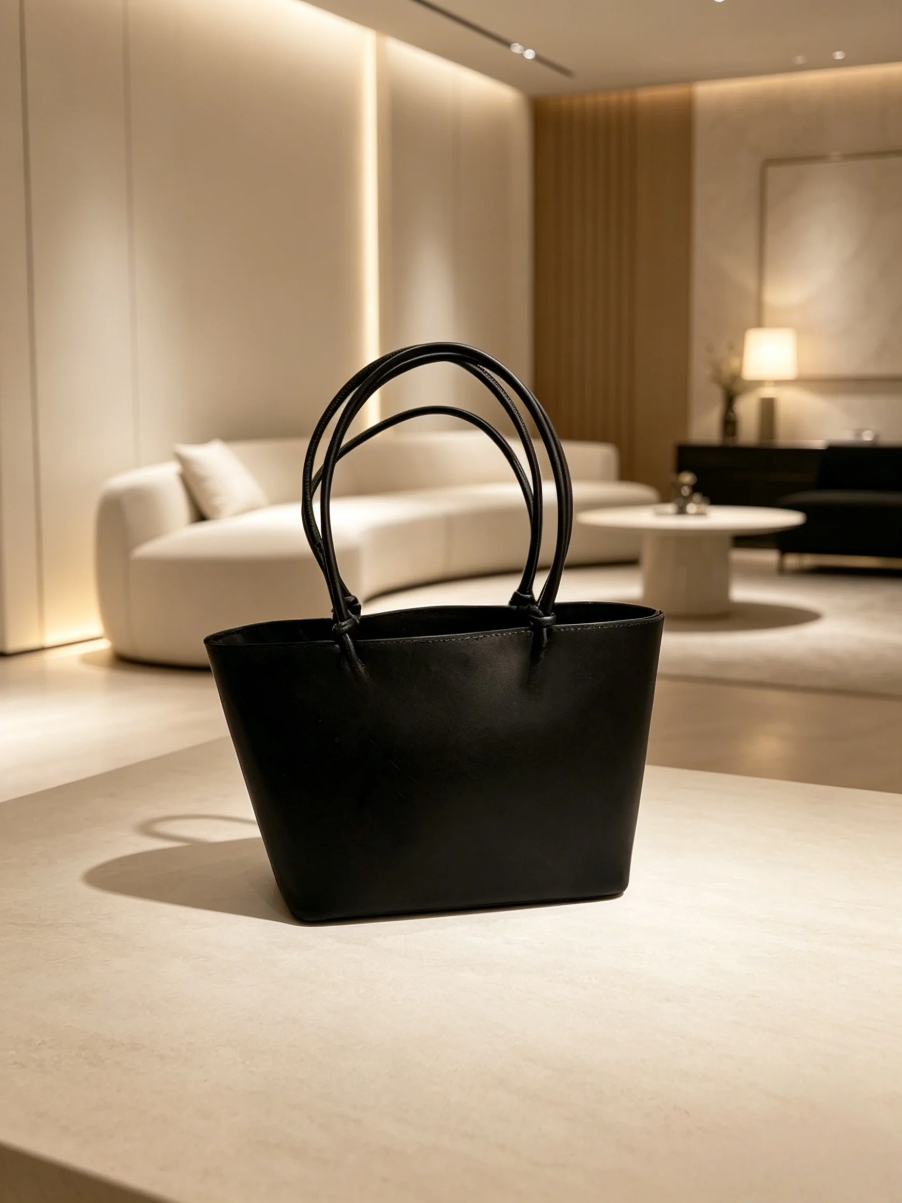 

Women's Large Capacity Shoulder Tote Bag, Black Top-Handle Purse for Daily & Work Wear Size:28*23cm