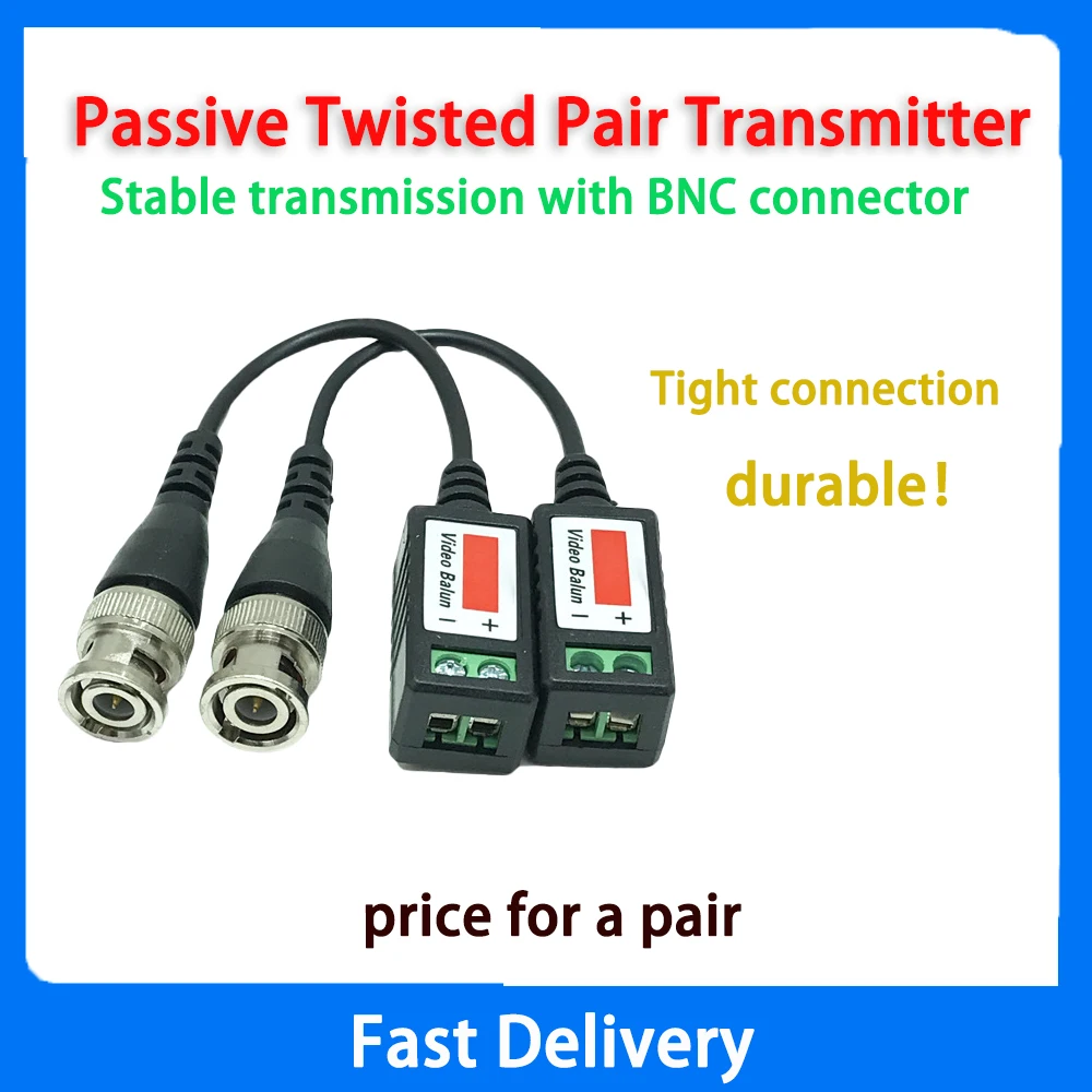 1 Pair Monitoring Passive Twisted Pair Transmitter Network Cable Monitoring Signal Amplifier Stabilizer Network Cable BNC