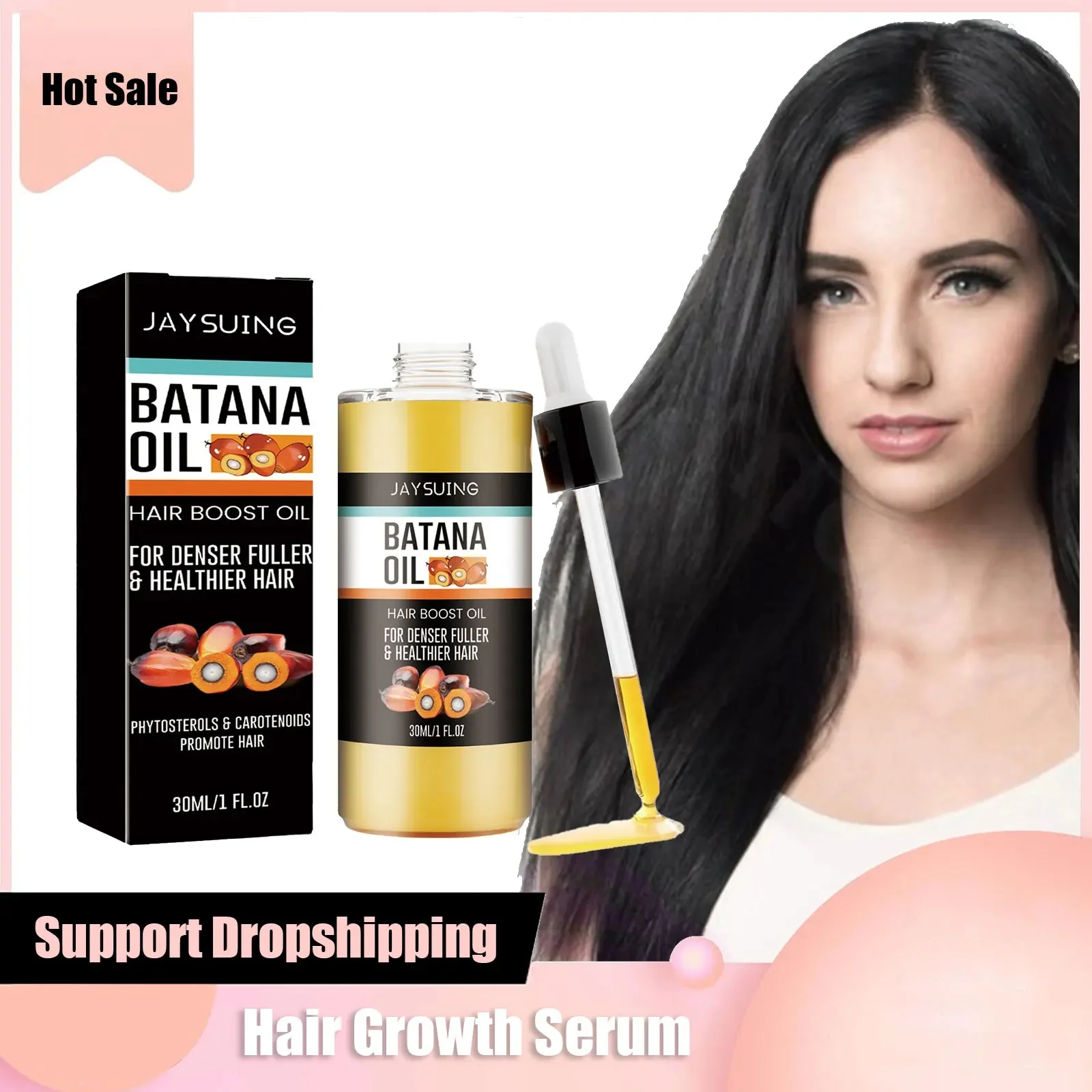 Hair Growth Serum Batana Oil Hair Thinning Dry Frizzy Baldness Repair Scalp Treatment Liquid Anti Hair Loss Regrowth Essence