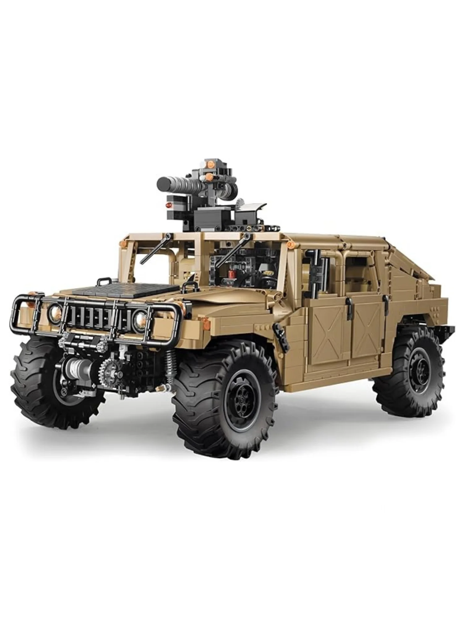 CaDA C61036 Humvee Dynamic 1:8 Technisches RC Offroad-Fahrzeug Modellbausatz Bausteine Spielzeug Geschenkset mit Originalverpackung