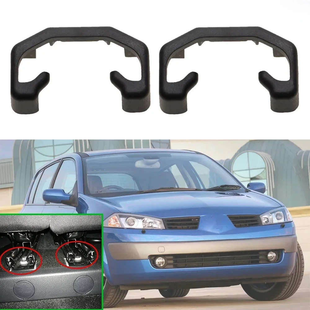 Réinitialisation de glissière de siège noir, couvercle d'obturation de rail coulissant, Renault Megane II III, 2002, 2003, 2004, 2005, 2006, 2007-2015, nouveau, 2 pièces