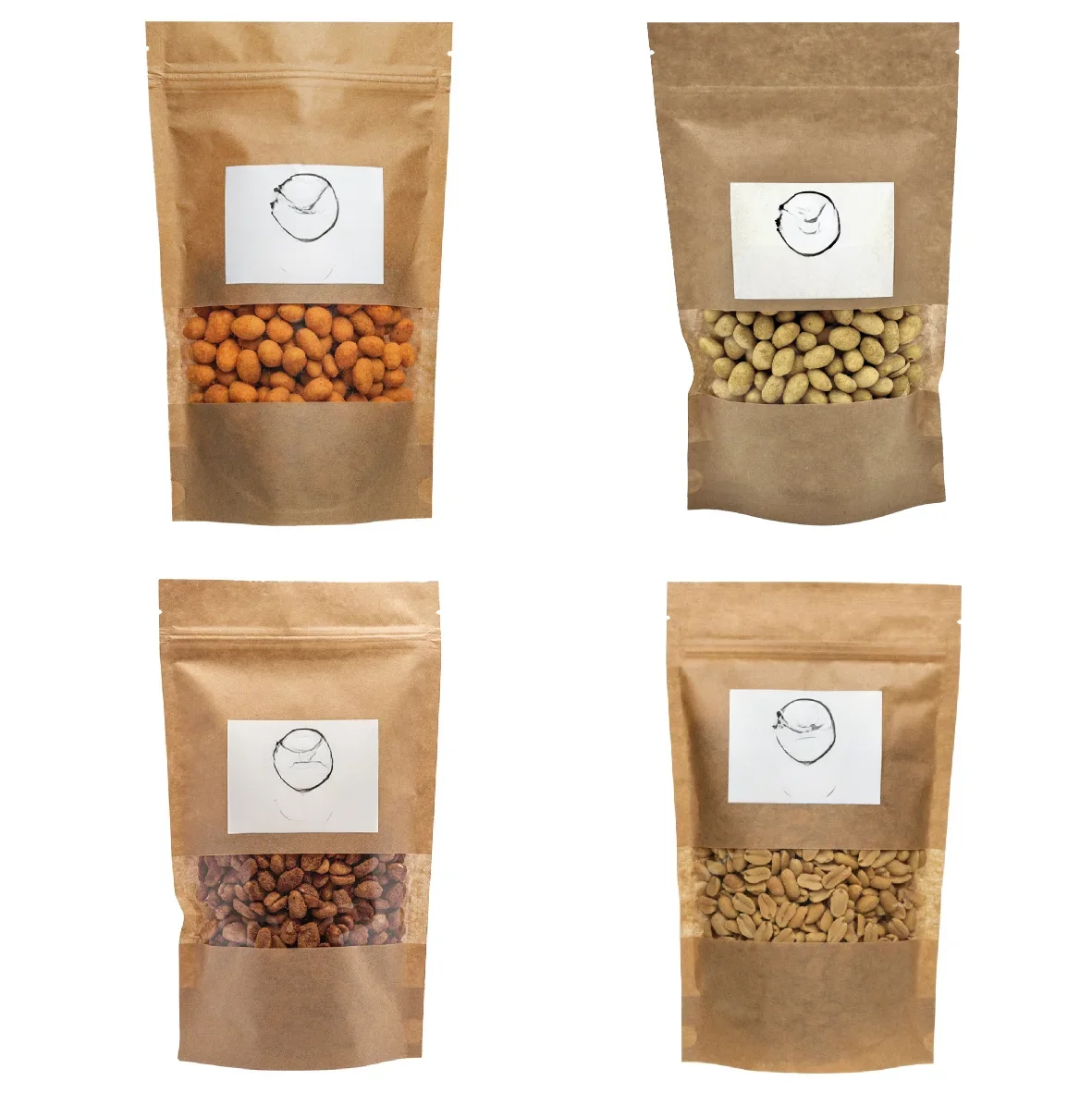 Your Taste Ziemne paprykowe 500g + Ziemne cebulowe 500g + Ziemne solone 500g + Ziemne w karmelu 500g — zdjęcie 2