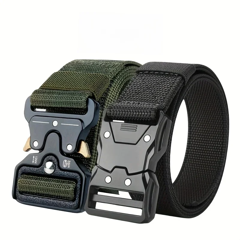 AliExpress NONE 2-piece set of new men's waist belt, quick release buckle casual belt, suitable for cycling, climbing, fishing, golf and other s