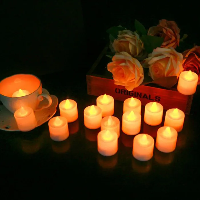 LED tea light electronic candle 10 pieces set electronic Super mneed light candle tea light flame Propose Muse light