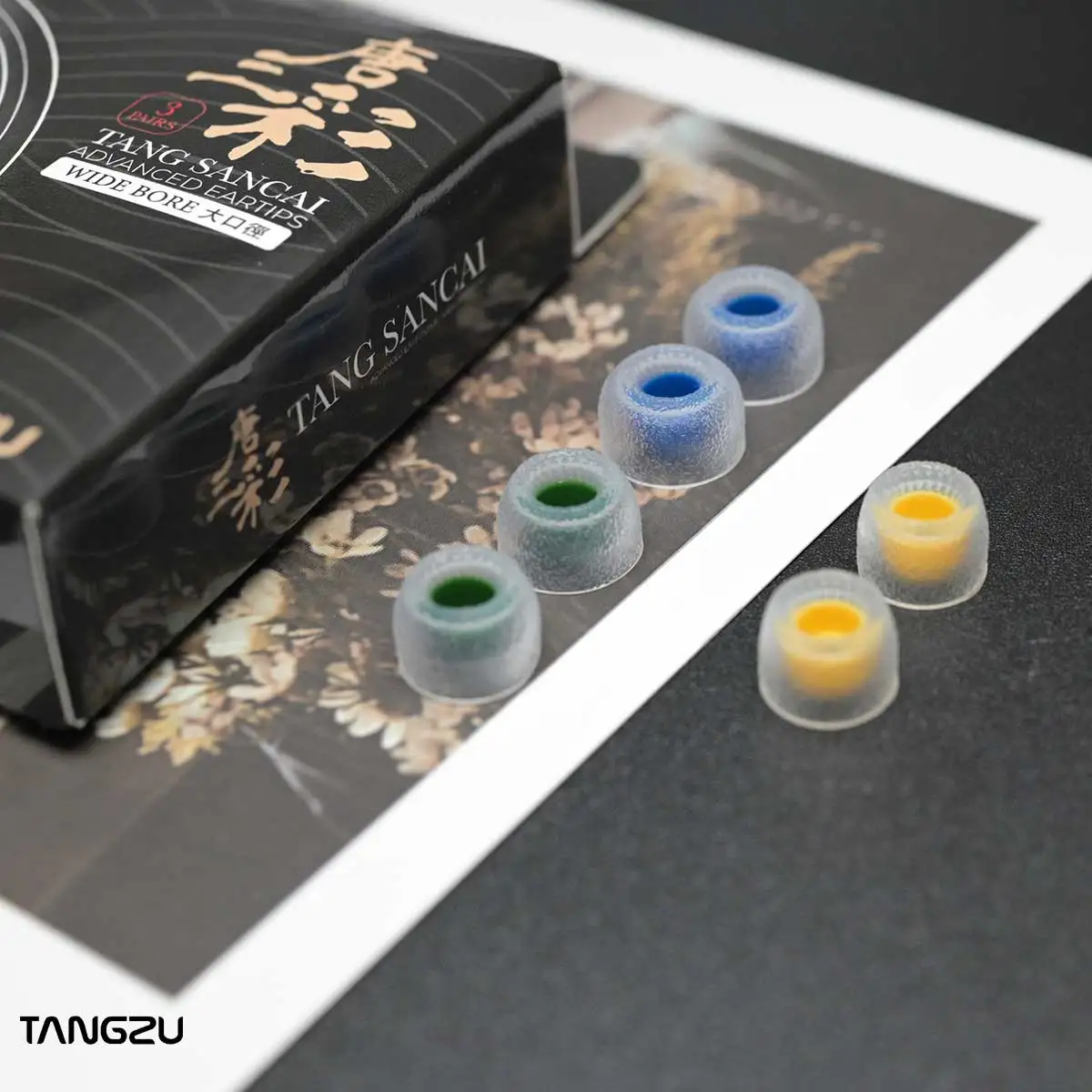 TANGZU Tang Sancai Wide Bore Version Ohrstöpsel für Kopfhörer, drei Größen, Ohrstöpsel aus medizinischem Silikon – Detail 6