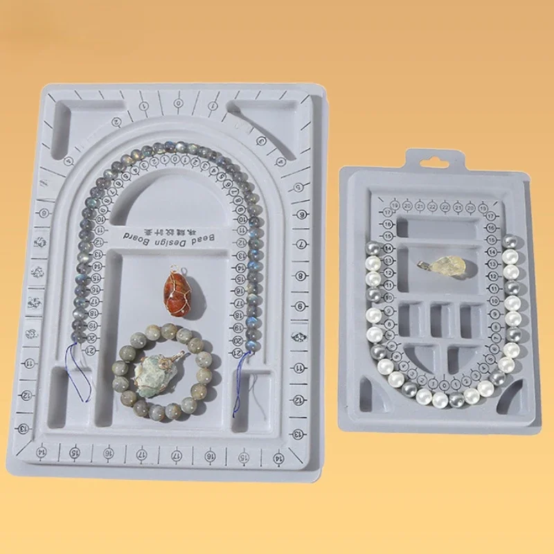 DIY Naszyjnik Płyta projektowa Nakrycie głowy Narzędzie do gwintowania koralików Bransoletka Projekt rozmiaru stołu Płyta skalowa Płytka pomiarowa do sznurka koralikowego — zdjęcie 2
