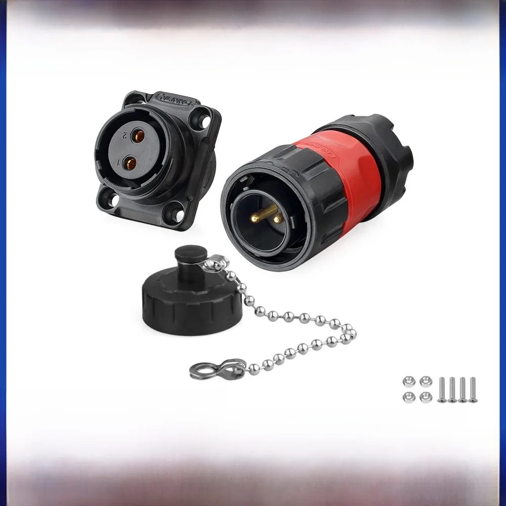 CNLINKO M20 2/3/4/7/9 Pin Industriële Connector PBT Plastic Paneelmontage 12V 5A-20A Waterdichte IP68 Elektrische Connector YM20 - afbeelding 2