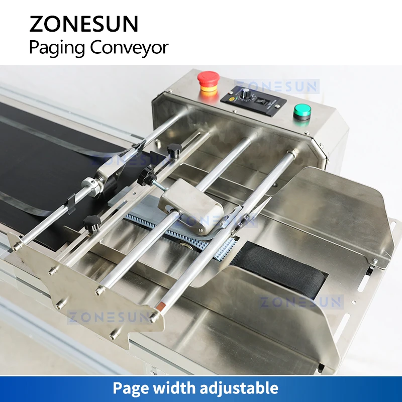 ZONESUN ZS-CS350 Automatic Conveyor Machine with Bag/Paper/Card Paging Machine Packaging Machine Equipment