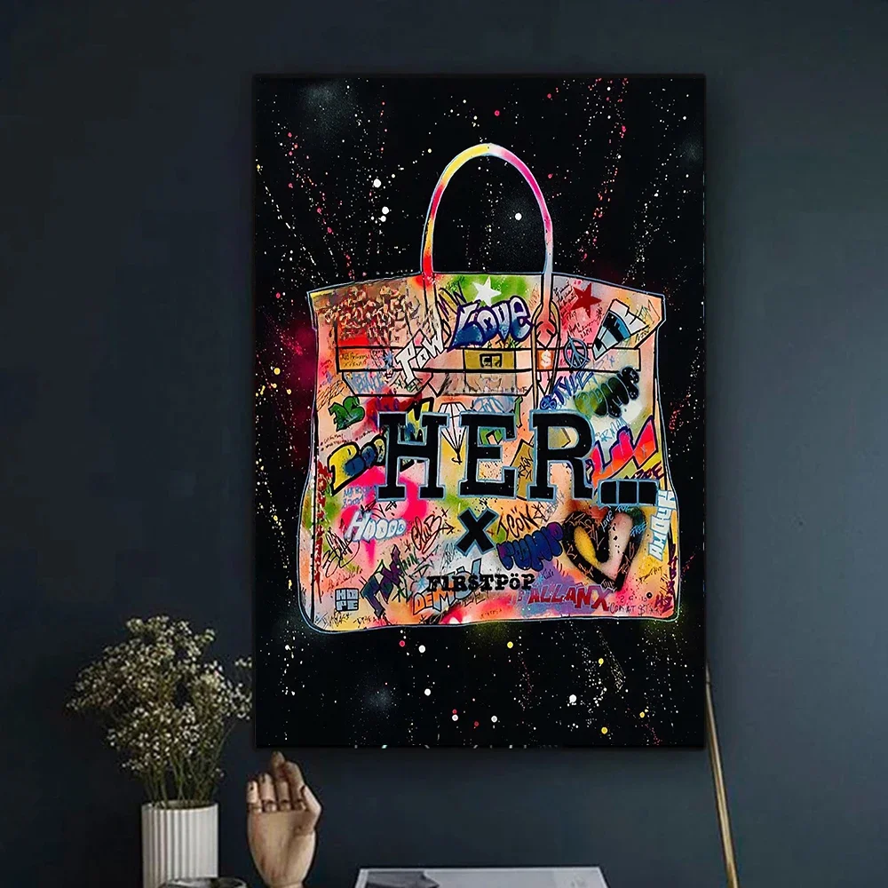 Diamant Schilderij Beroemde Merk Dames Tas Decoratieve Schilderen Graffiti Stijl Diamond Borduurpakketten Mozaïek Strass Thuis - afbeelding 2