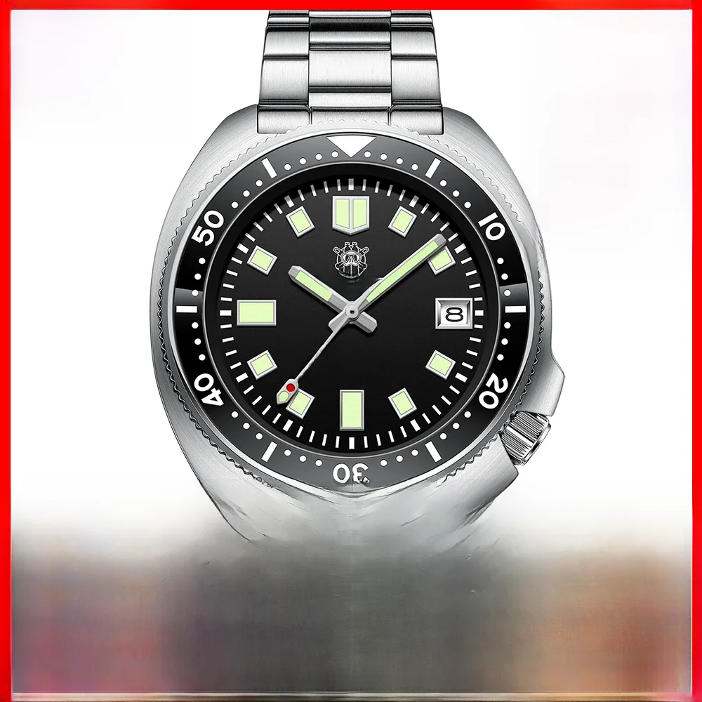 SD1970 Steeldive Marke 200M wasserdichtes Saphirglas 44MM Herren NH35 Taucheruhr mit Keramiklünette