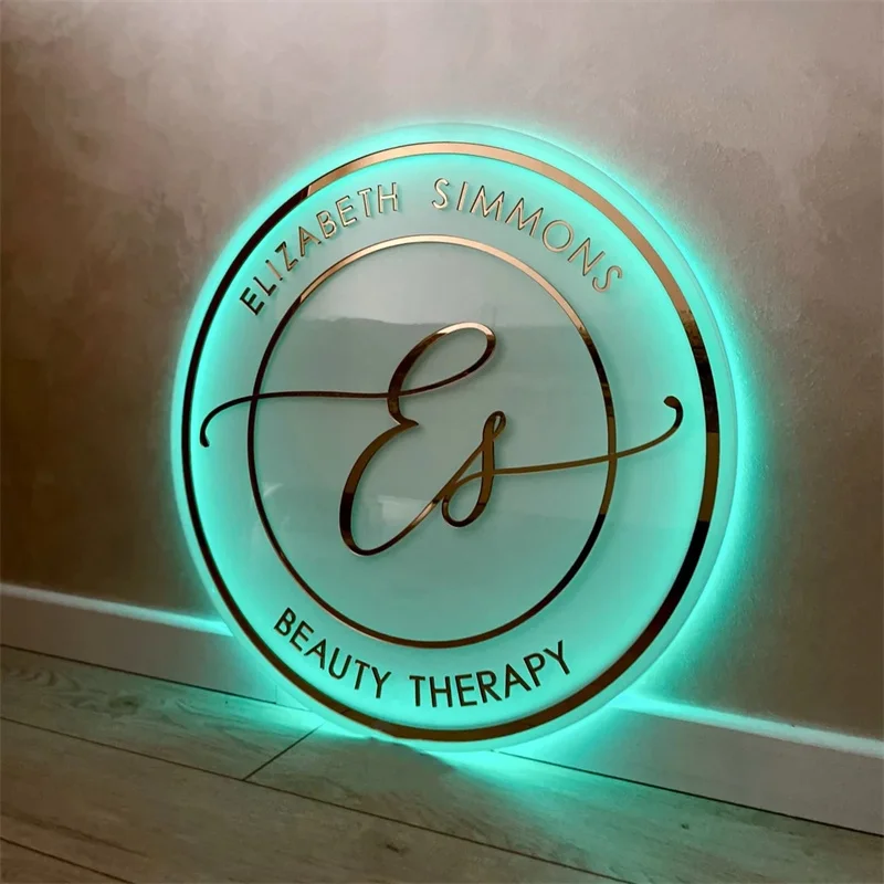 

Neon Custom Business Sign, Acrylic Backlit Logo Salon Signage, 3D LED Logo, Shop Signs, Neon Sign For Office, Wall Decor