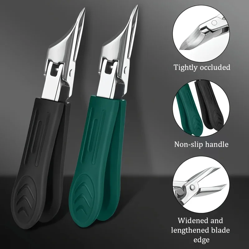 Für dicke Nägel und eingewachsene Nägel – ein hochpräziser Trimmer aus robustem Edelstahl, mit sicherem Soft-Grip-Griff und einer ultrascharfen, 25-Grad abgeschrägter Kante. Dieser robuste