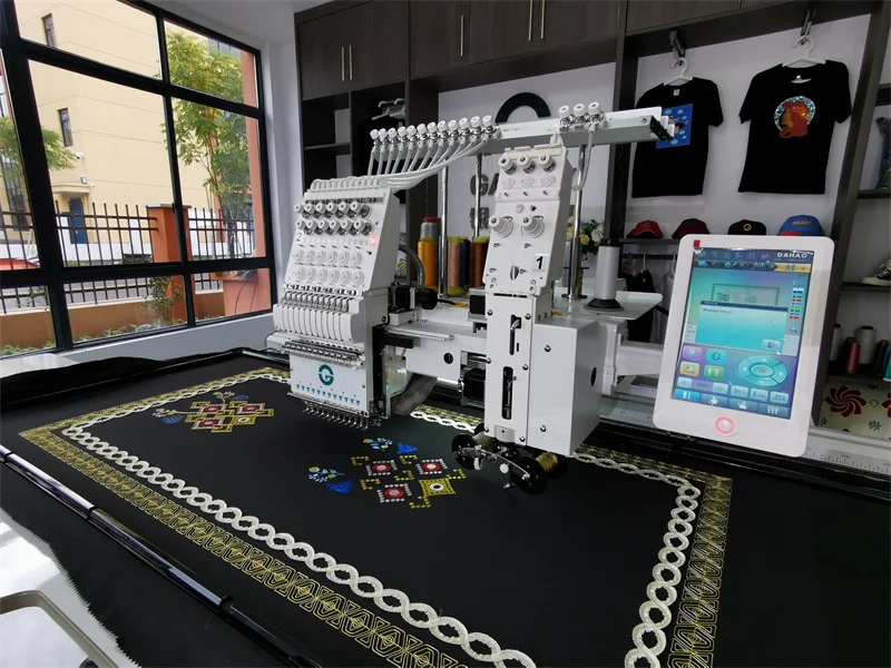 600*1200 мм GALAXY плоская смешанная вышивальная машина WhatsApp