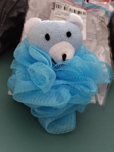 Bath Sponges Animal Kids Loofah Bath Pouf Mesh Animal Toy Bath Sponge Colorful Cartoon Body Scrubber Balls Shower Mesh for Kids photo review