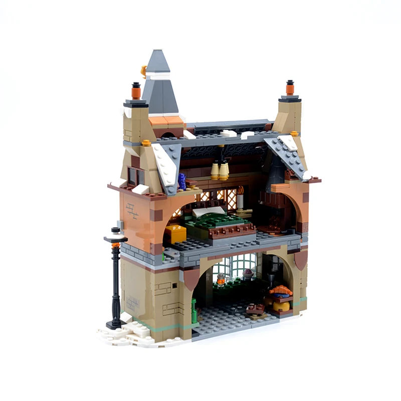 MOC Movie Magic Castle 76388 Village Visit Building Blocks Model Building Hogsmeade Bricks Toys Christmas  Gift