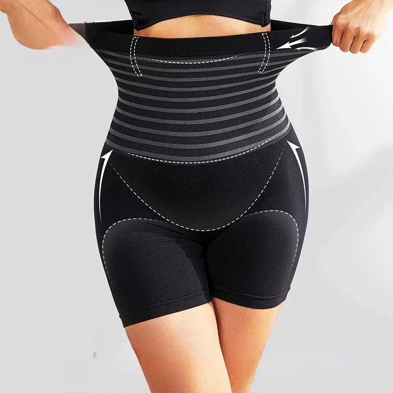 Flarixa bezszwowe majtki z wysokim stanem z kontrolą brzucha kobiety bielizna modelująca Butt Lifting udo spodenki wyszczuplające spodnie na brzuch po porodzie — zdjęcie 2
