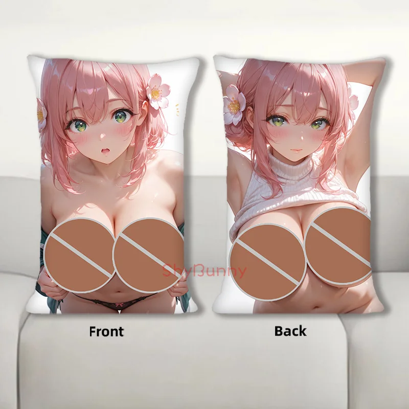 

Dakimakura Anime Hanazono Hakari Body Pillow Cover Sofa Cushion Double-side Print Throw Pillow Case 40X60cm