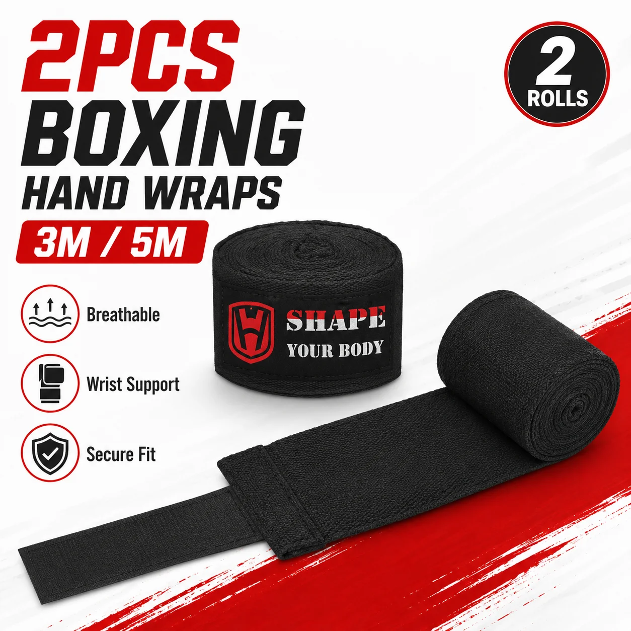 Wrist Wrap Support - 2 Stück Box-Handgelenkbandagen 3M 5M Atmungsaktive