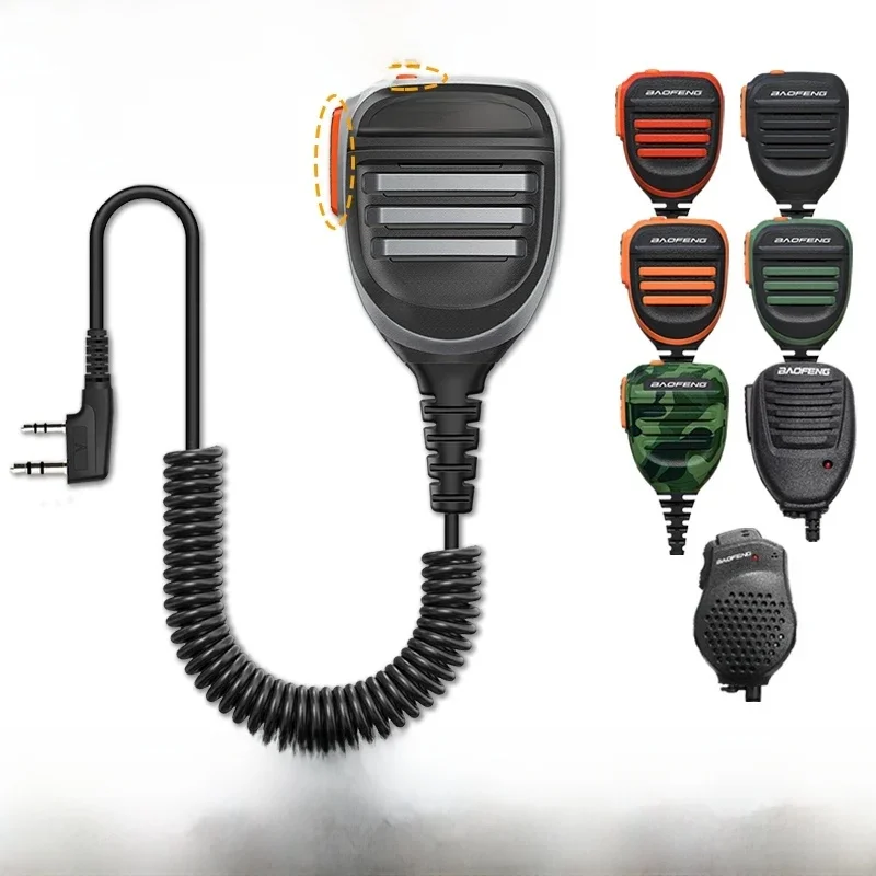 Baofeng mikrofon UV-18 PRO MAX mikrofon głośnikowy UV-5RH podwójny PTT wodoodporny zestaw słuchawkowy Tangent dla Quansheng UV-K5 UV-K6 Walkie Talkie — zdjęcie 2