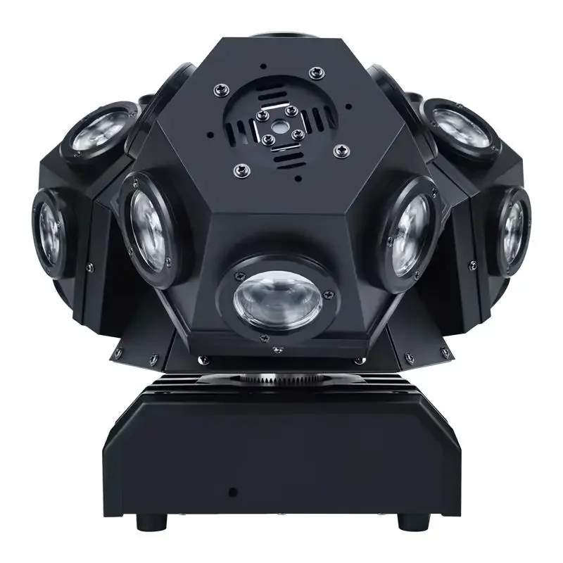 Three Head Rotating Moving Head Light 18*10W KTV Dance Hall Bar Stage Disco 3 Arm Rolling Stroboscopic Laser Lights