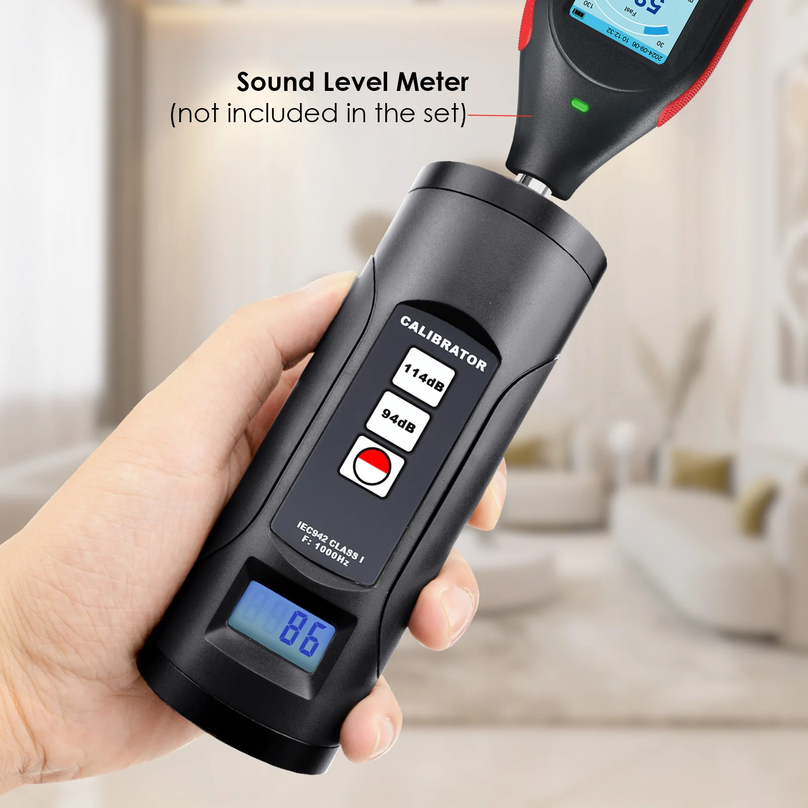 Professional Class 1 Sound Calibrator, 94dB/114dB for 1/2