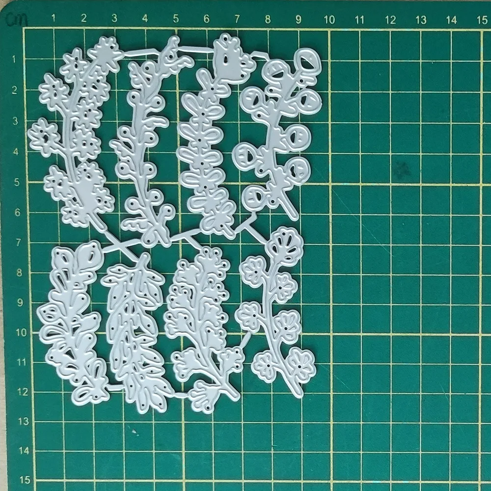 Scrapbook 8 Pieces Metal Die Cuts for Card Making Leaves Cutting Dies Leaf Die Cutting DIY Album Stencils Paper Craft Dies Cut