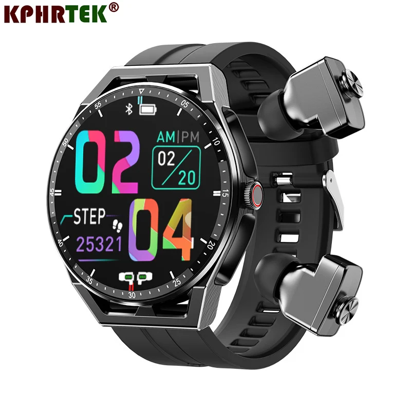 T20 Smart Watch TWS Earbuds 2 In 1 HIFI Stereo Wireless Headset Music Play Combo Bluetooth Phone Call Men Sports Smartwatch Sale