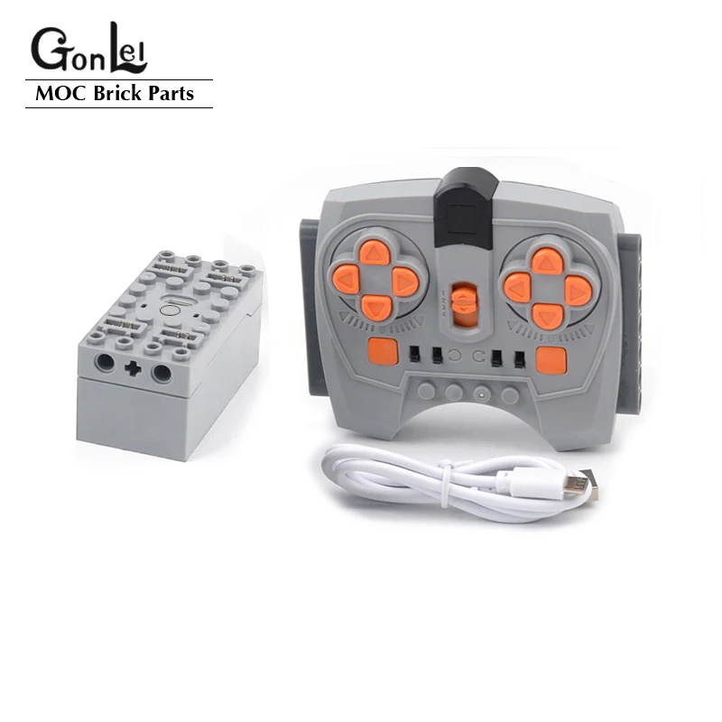 NEW Creative Phone Bluetooth Remote Control 4 channels Lithium Battery Box Building Blocks Compatible with Sbrick Buwizz Parts