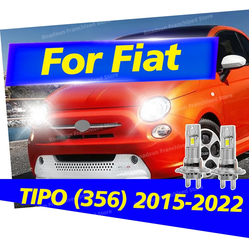 

2 фары 12 В, лампы для фар 6000 К, высокая яркость 30000LM для Fiat TIPO (356) 2015-2022 2016 2017 2018 2019 2020 2021