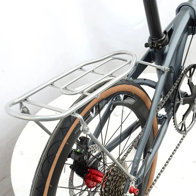 AliExpress 20 Inch 22Inch Bike Rear Rack Luggage Carrier Carbon Steel Material Small Diameter Wheel Folding Bicycle Shelf