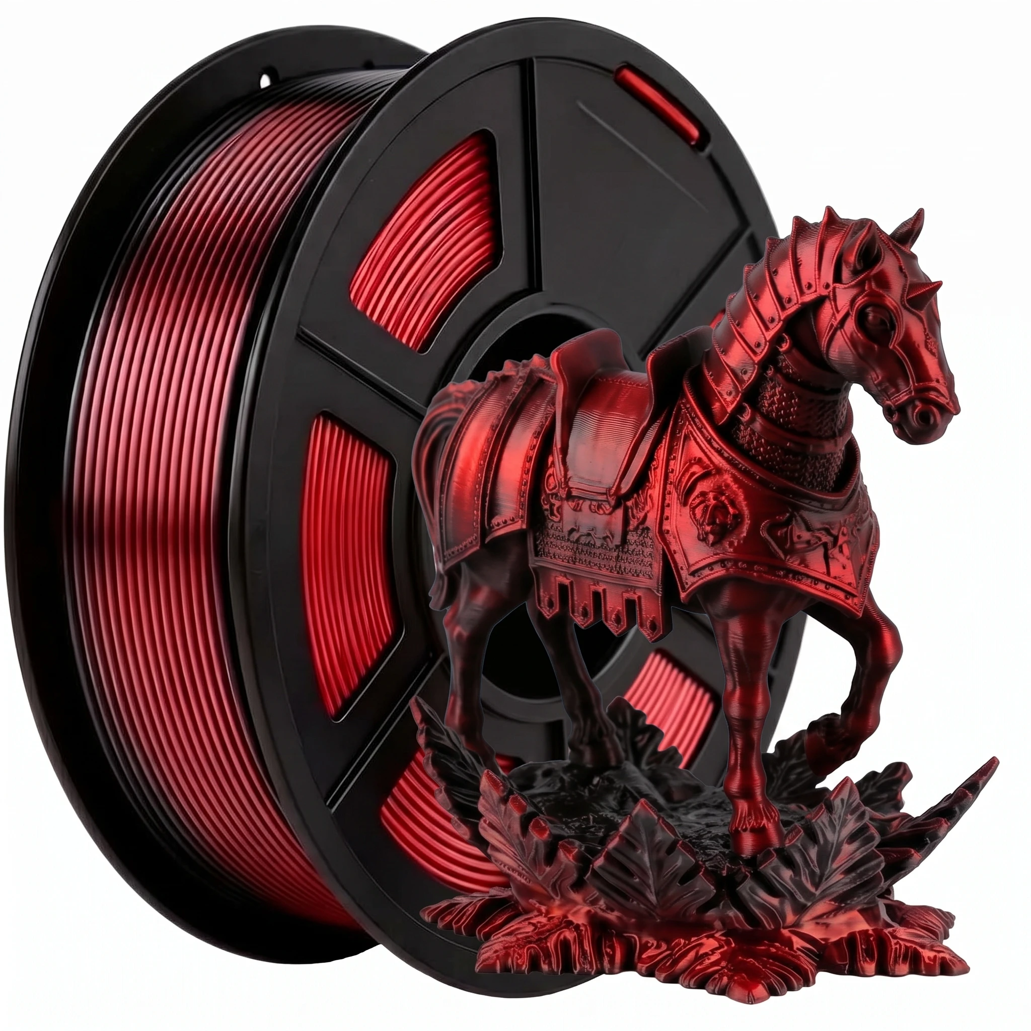 Silk PLA Filament 1.75mm Dual Color Coextrusion Color Change 3D Printer Filament 250g for Creative Printing Projects