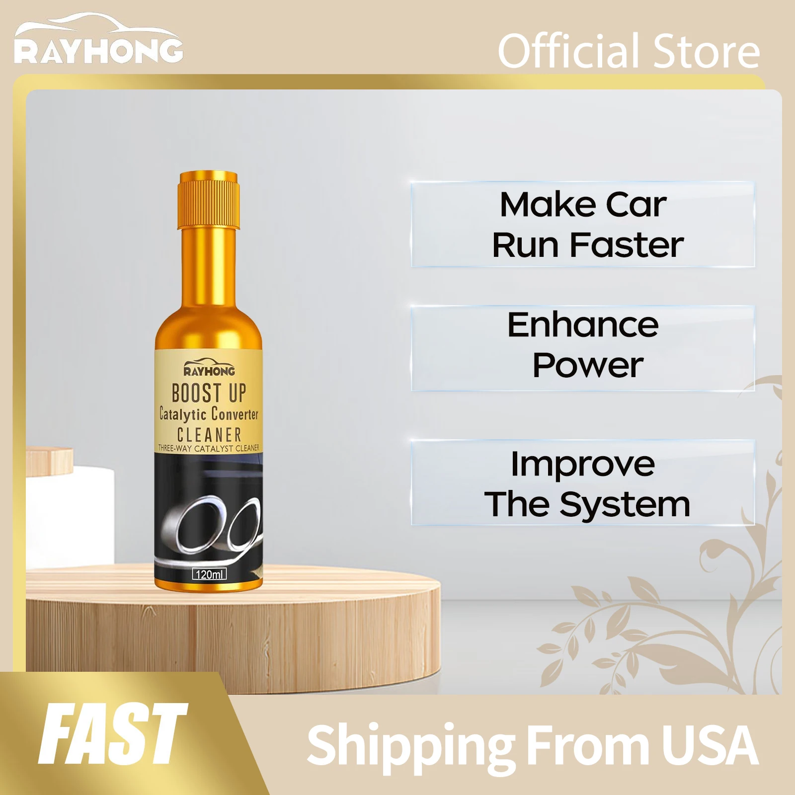 

Очиститель трехкомпонентного катализатора Rayhong для глубокой очистки автомобиля, длительного удаления загрязнений, простой в использовании, средство для ухода за двигателем, 120 мл