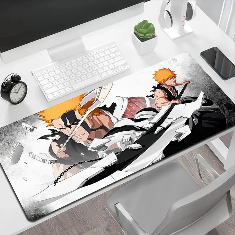 Bleach Kurosaki Ichigo tapis de souris Anime grand jeu accessoires ordinateur portable tapis de souris clavier de jeu tapis PC Gamer ordinateur portable tapis de bureau