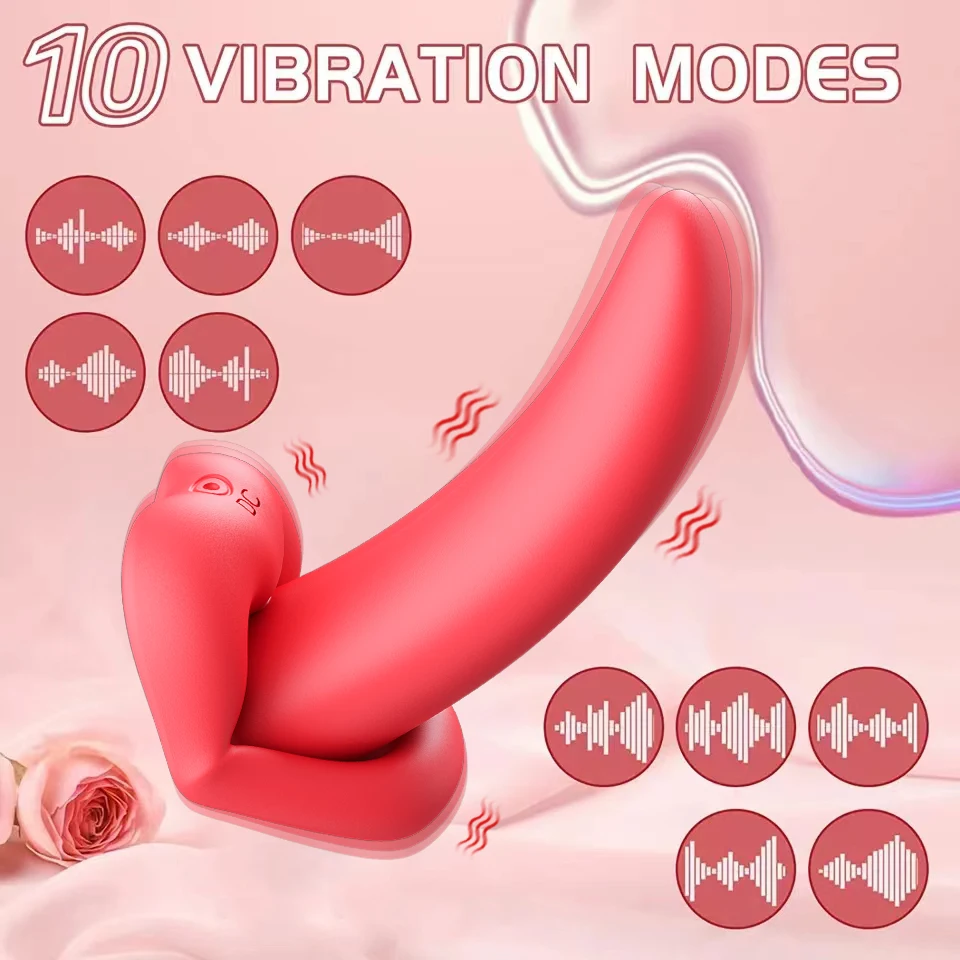 Tongue Licking Vibrator Mini Women G-Spot Clitoral Stimulator USB Rechargeable Sex Toy Silent Nipple Masturbator Adult Products