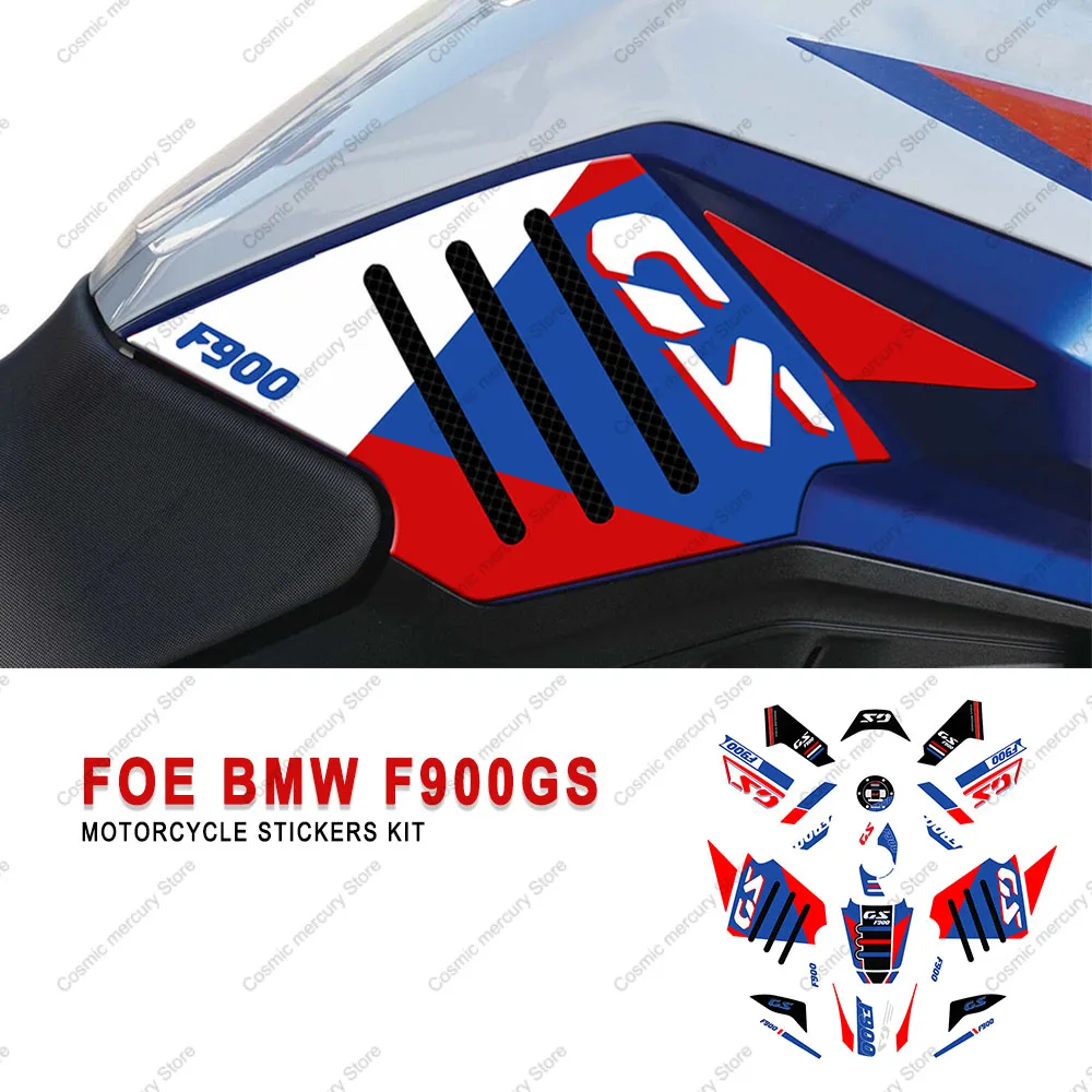 For BMW F900GS F 900 GS Motorcycle Accessories Waterproof Protective Sticker 3D Resin Protective Sticker Tank Pad Sticker Kit