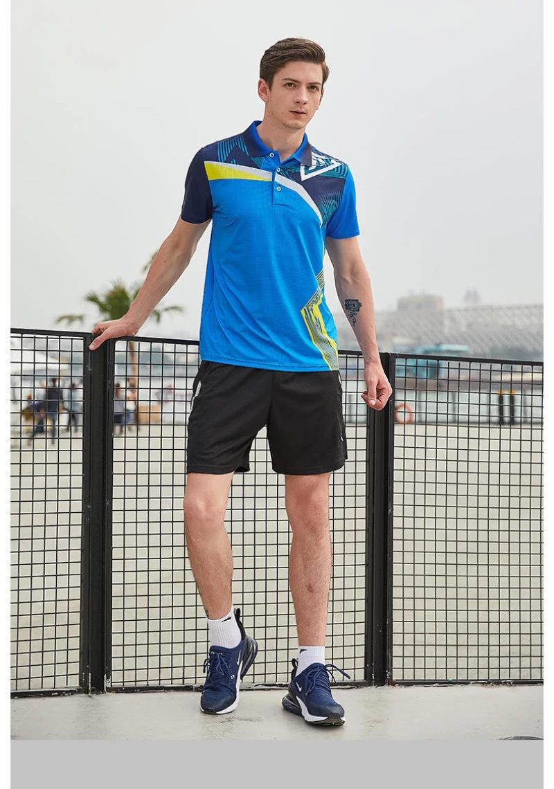 Nuove camicie da Tennis donna uomo abbigliamento sportivo abbigliamento da Badminton camicie Qucik dry Badminton abbigliamento sportivo donna/uomo, tavolo asciutto