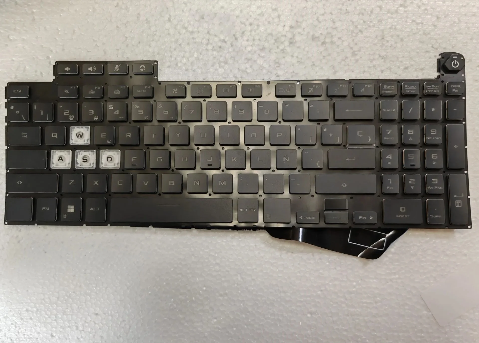 Hiszpańska klawiatura do ASUS TUF 3 Gaming A15 F15 FX507 FX507Z FX507ZC FX507ZE FX507ZM FX507ZR FA507 FA507R FX707 FX517 GA507 — zdjęcie 2