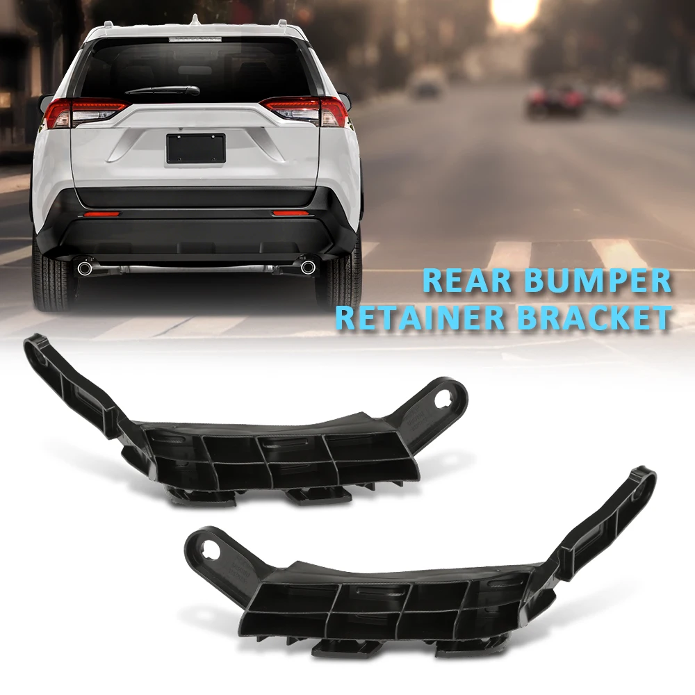 

Rear Bumper Face Bar Support Retainer Bracket Fit for 19-23 Toyota Rav4 L&R Side Strong Sturdy Durable Car Exterior Protection