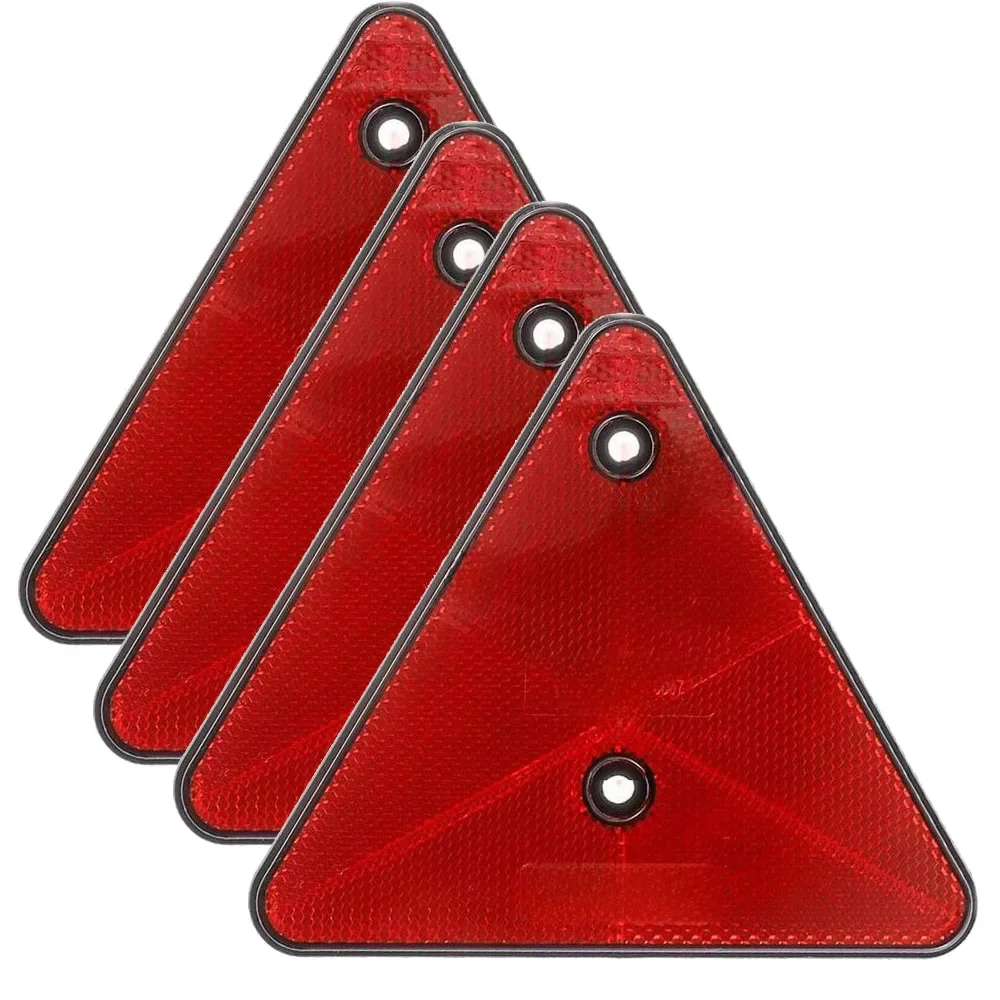 AliExpress 1/2/4PCS Red Triangle Reflectors Rear Reflectors Safety Warning For Trailer Bike Motorcycle Truck
