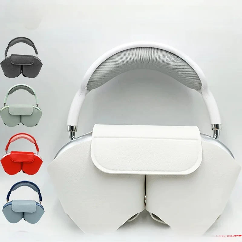 Etui na Airpods Max (tylko etui, bez słuchawek) Ochronne etui na słuchawki Miękkie skórzane etui, chroniące przed upadkiem i zarysowaniem, akcesoria do Airpods Max — zdjęcie 2