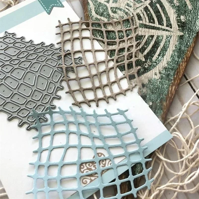 Matrices de découpe en métal à grille, pour bricolage, Scrapbooking, Album, cartes en papier, artisanat décoratif, gaufrage, découpées