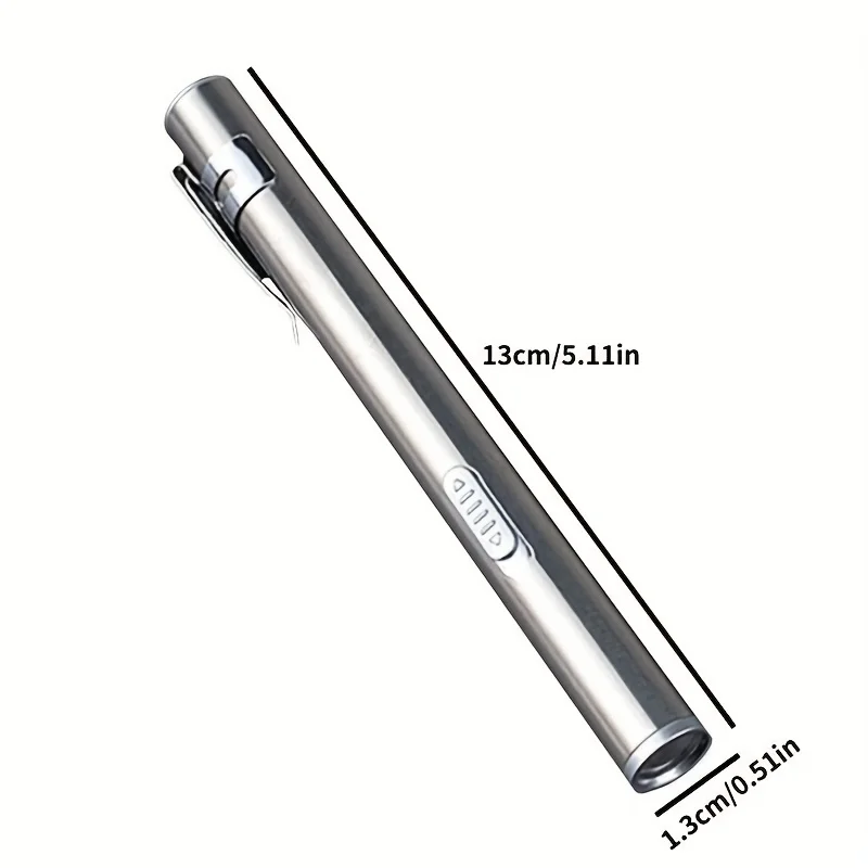 Portable Usb Flashlight, Medical Clinical Flashligh, Stainless Steel Pupil Pen, Rechargeable Led Camping Flashlights