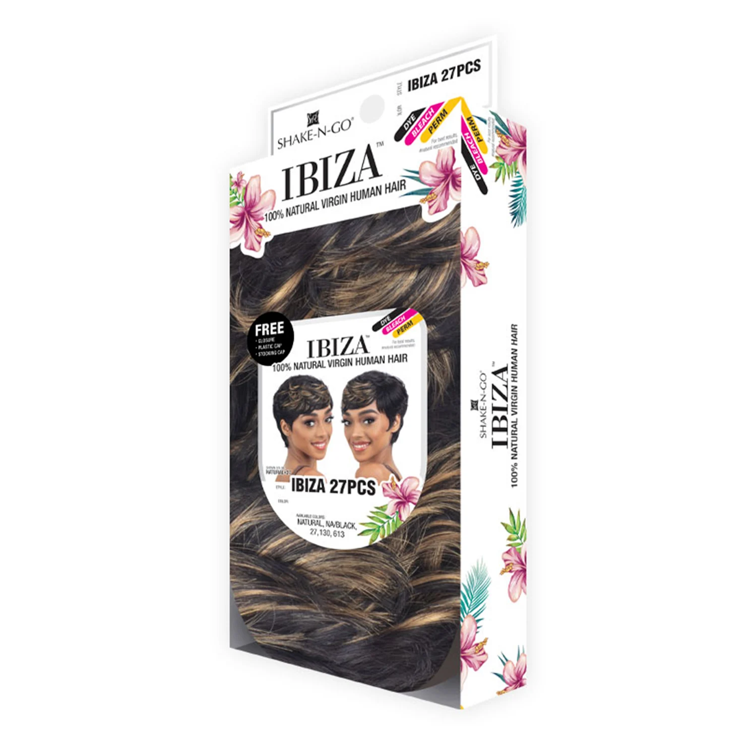 Shake-N-Go Natural Virgin Human Hair Weave Ibiza 27Pcs
