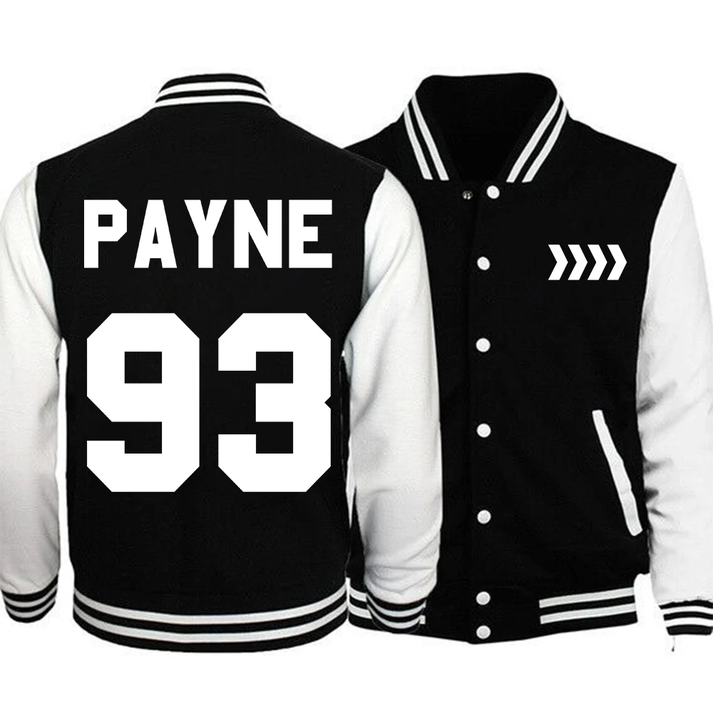 Liam Payne Tribute Hooded rap Payne 93 Jacket Hoodie Women Men Long Sleeve Baseball Uniform Clothes