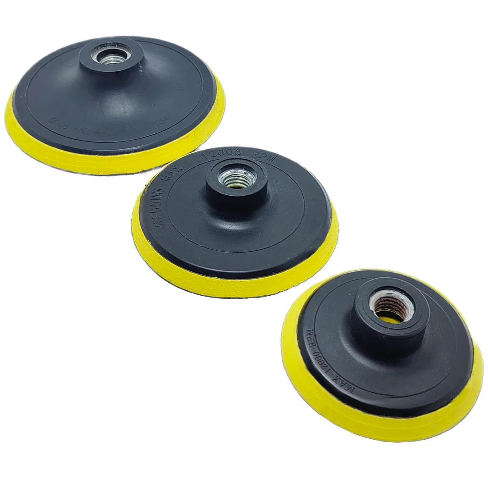 Tampon de support en mousse et plastique, 3 "4" 5 ", tampon de support en éponge, disque de ponçage, plaque de support pour rectifieuse, tampon de polissage, 1 pièce